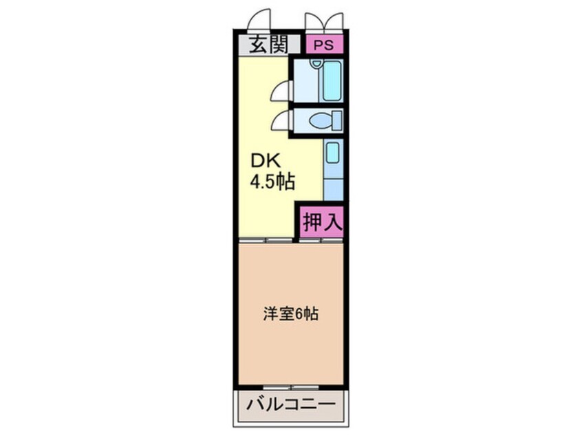 間取図 ミタカホ－ム８番