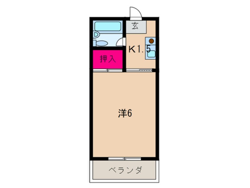 間取図 ミタカホ－ム８番