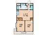 ミタカホ－ム８番 2LDKの間取り