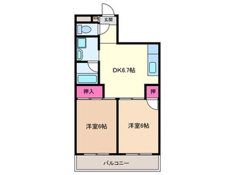 間取図 ミタカホ－ム８番