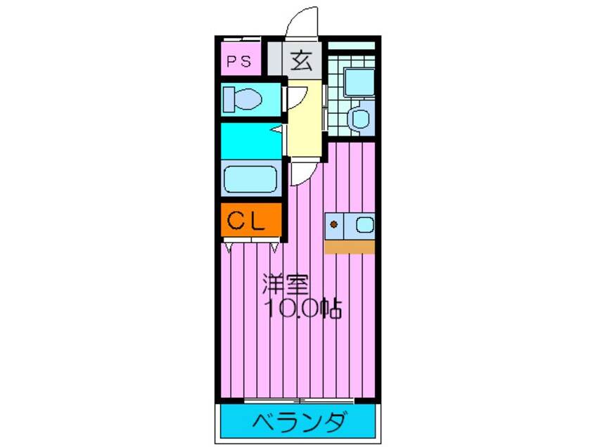 間取図 カ－サ北本通