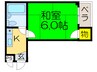 マルエスマンション牧野阪 1Kの間取り