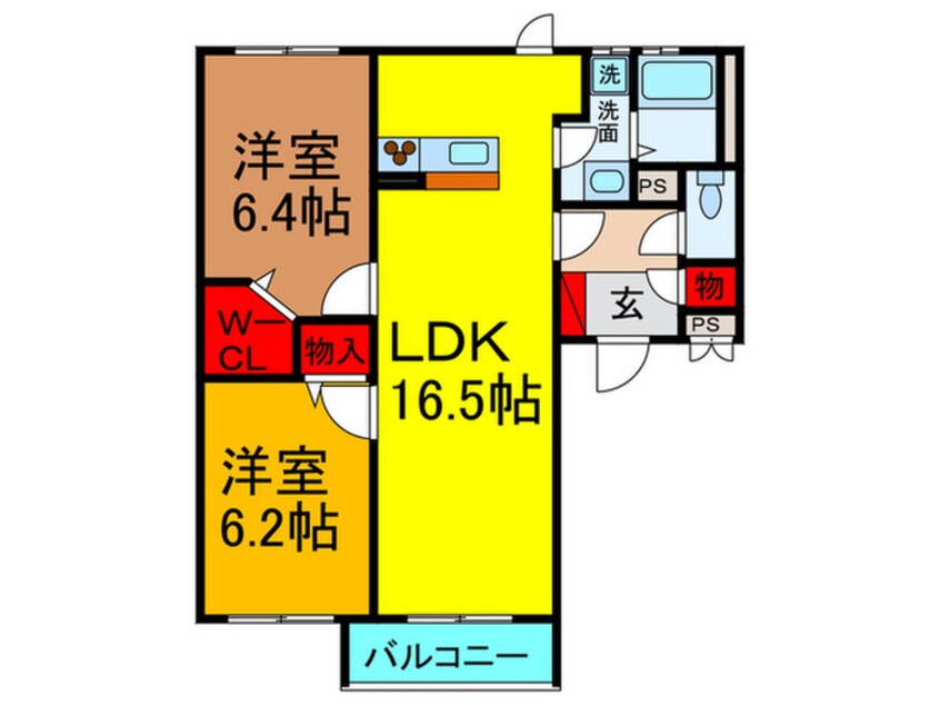 間取図 グランシャリオ