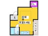 土井マンション 1Rの間取り