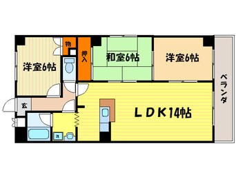 間取図 シベール阪急桂