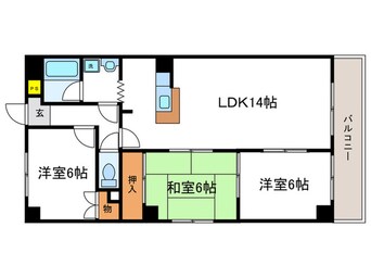 間取図 シベール阪急桂