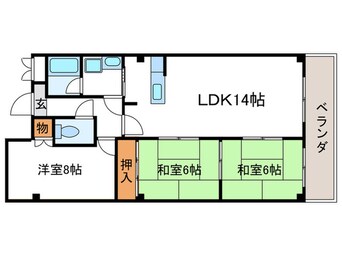 間取図 シベール阪急桂