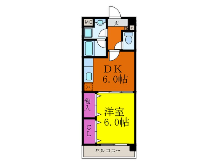 間取図 フロンティア中川