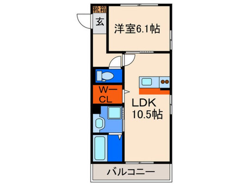 間取図 マジェスティツインⅠ棟