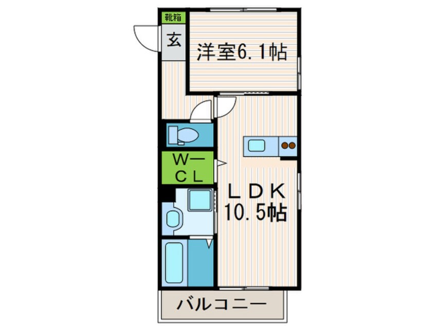 間取図 マジェスティ　ツイン　Ⅱ棟