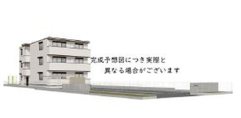 完成予想図 仮)Ｄ－ＲＯＯＭ平井Ｂ棟