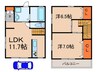 瀬戸山様邸 2LDKの間取り
