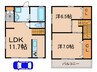 瀬戸山様邸 2LDKの間取り