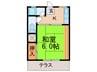 アルス藤 1Kの間取り