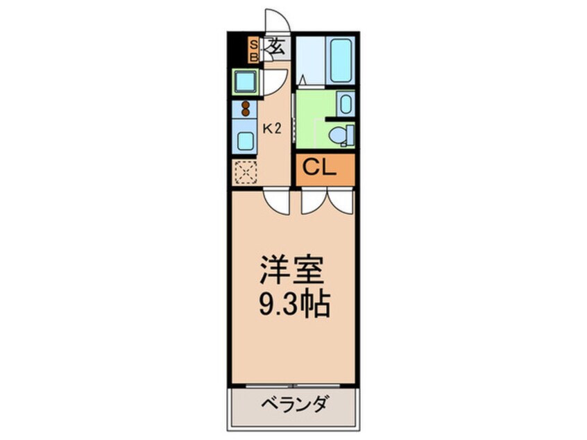 間取図 フォレシティ肥後橋
