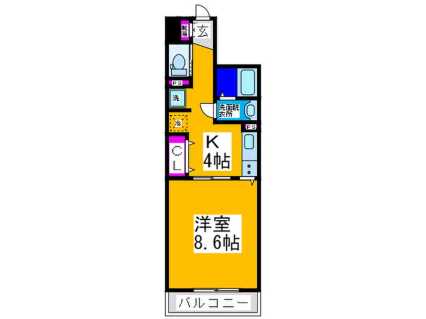 間取図 ハイツ住吉寺地町