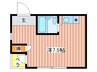 ファシールみや 1Rの間取り