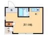 ファシールみや 1Rの間取り