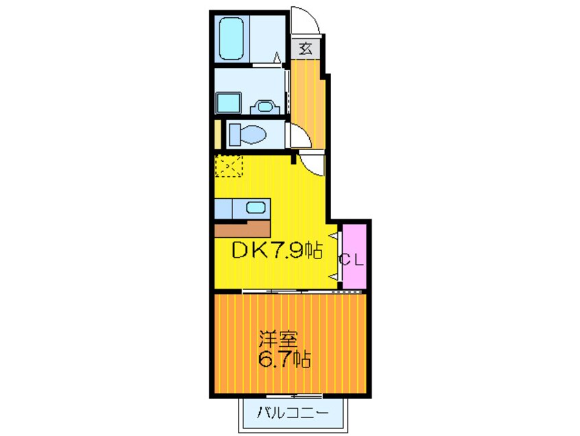 間取図 サンリット．ゼファ－