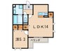 リレント武庫之荘 1LDKの間取り