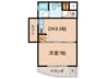 ヴィンディつかしん西 1DKの間取り