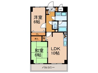 間取図 ホワイトマーブル