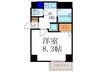 サムティ上堀川 1Kの間取り