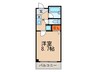 安村マンション 1Kの間取り