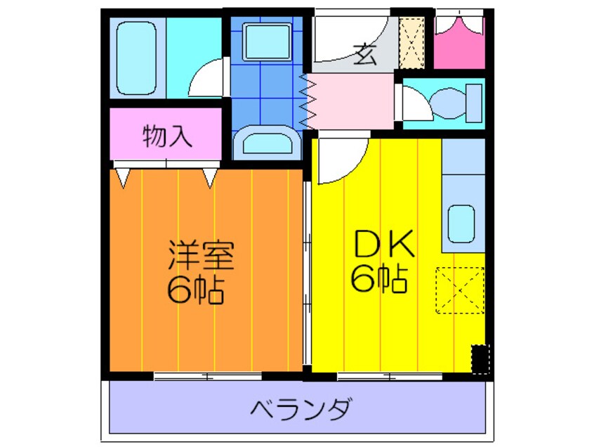 間取図 ドム－ル四条畷