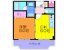 ドム－ル四条畷 1DKの間取り