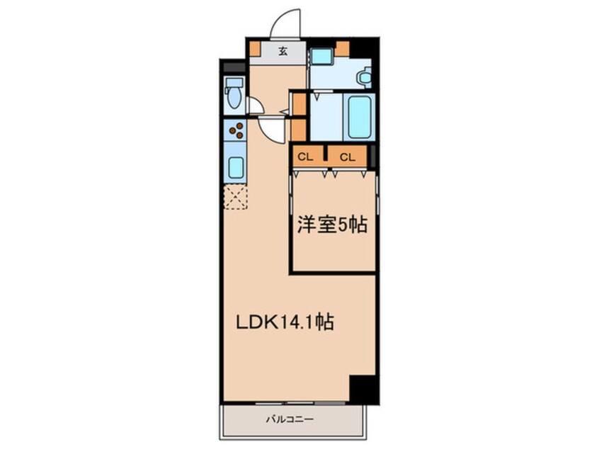 間取図 シリウスコ－ト四天王寺