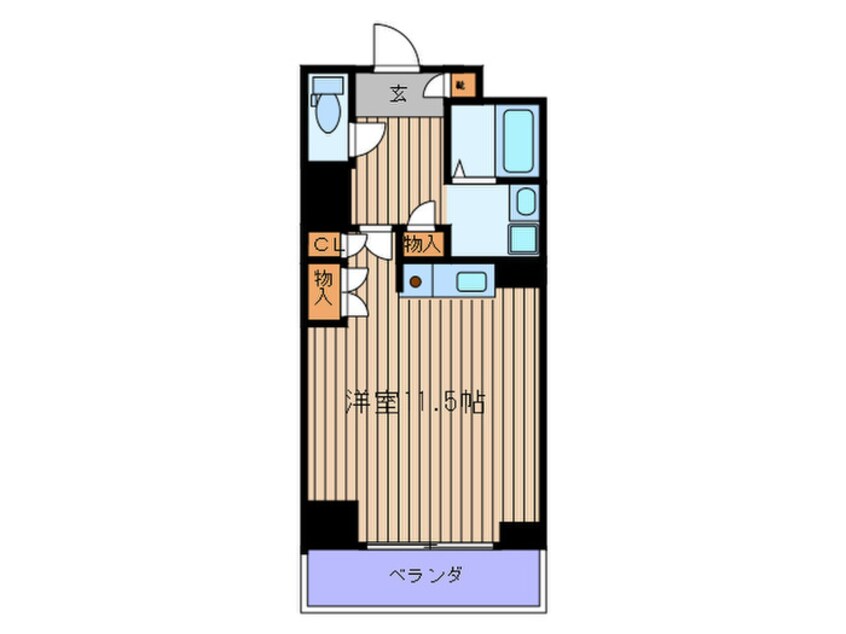 間取図 エルヴェ東天満