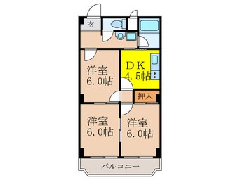 間取図 新大阪末広第1ﾊｲﾂ