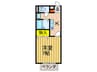 プレジ－ル葉月 1Kの間取り