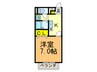プレジ－ル葉月 1Kの間取り