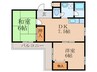 山下マンション 2DKの間取り