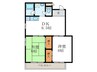山下マンション 2DKの間取り