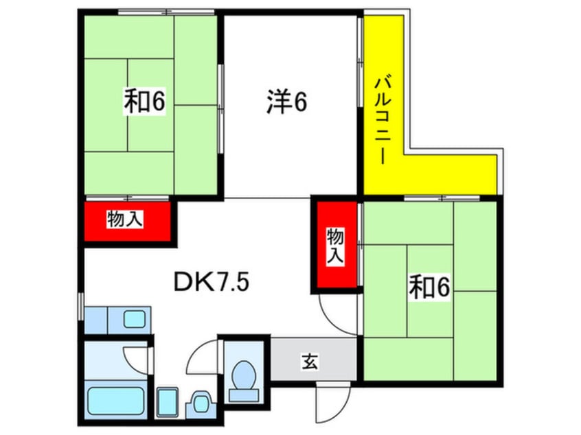 間取図 山下マンション
