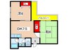 山下マンション 2DKの間取り