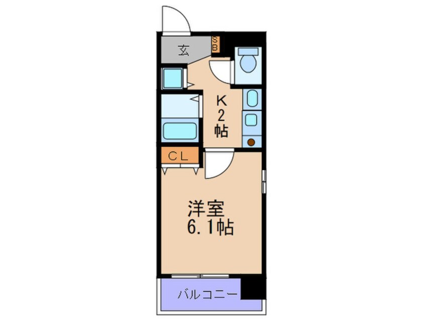 間取図 プレサンス梅田インテルノ(1003)