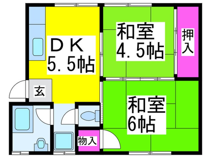 間取り図 虹ヶ丘マンション