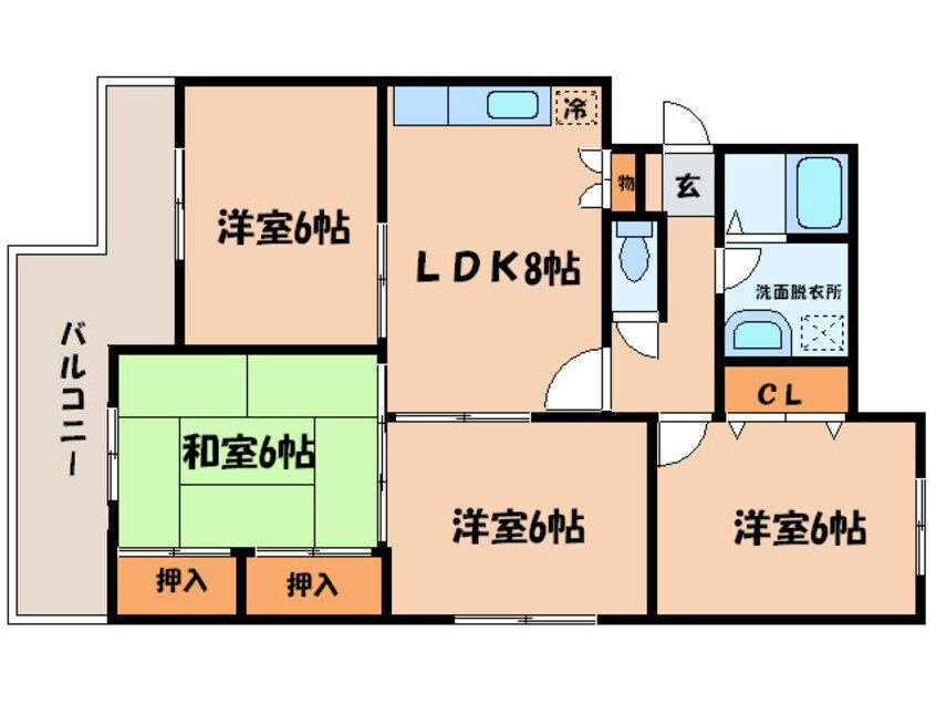 間取図 サンマンション西七条