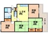 サンマンション西七条 4LDKの間取り