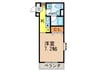 アビタ細川総持寺 1Kの間取り