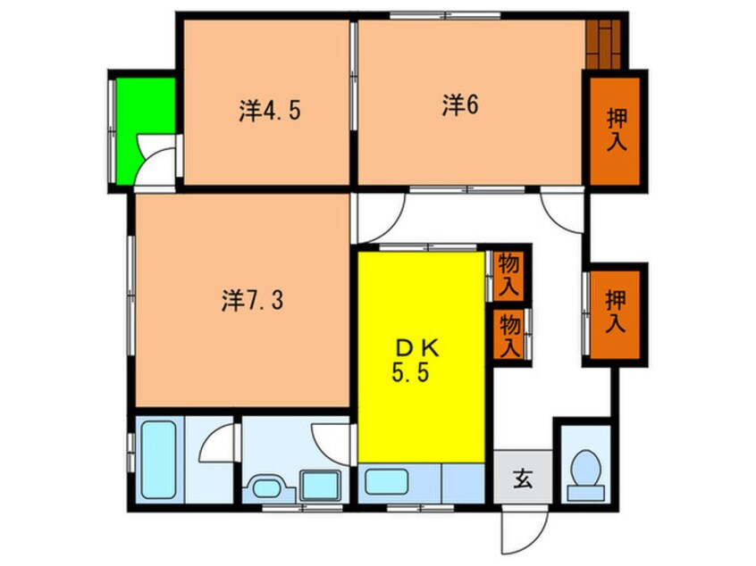 間取図 メゾン西山町