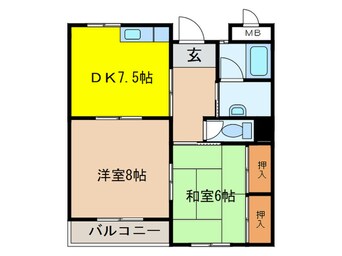 間取図 ハイフラット静徳