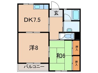 間取図 ハイフラット静徳