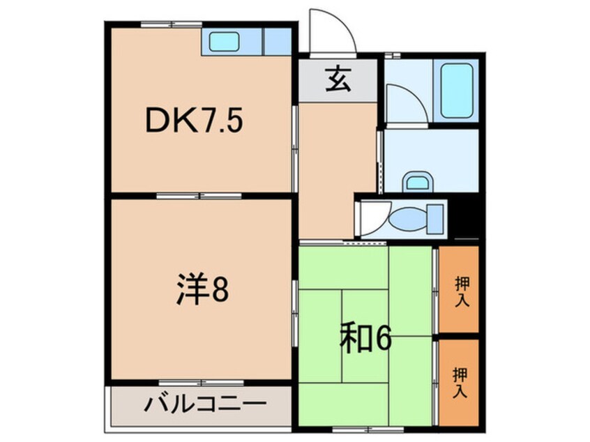 間取図 ハイフラット静徳