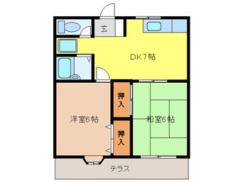 間取図 メゾンラフィ－ト