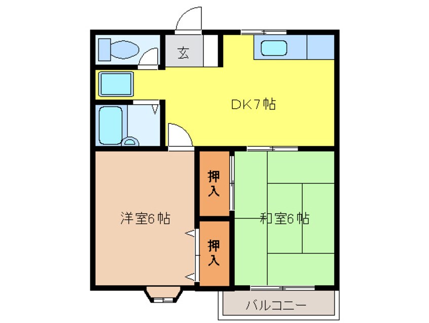 間取図 メゾンラフィ－ト